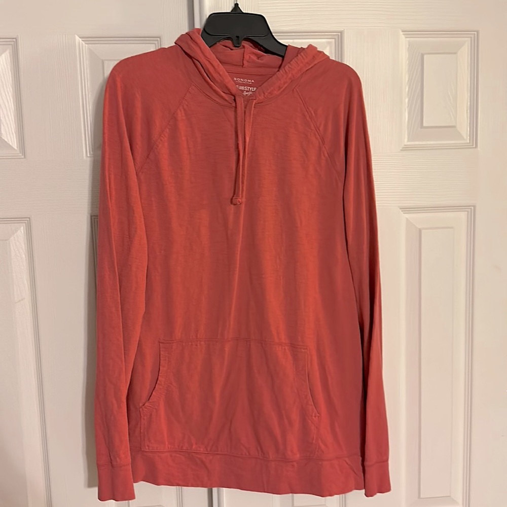 Salmon lightweight hoodie